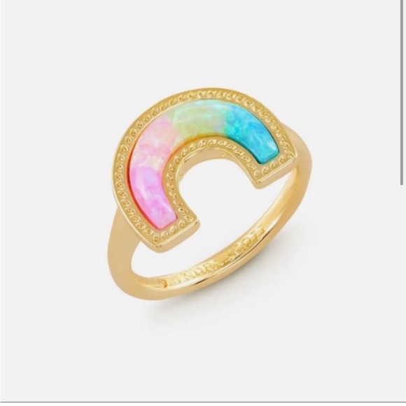 Kendra Scott ring rainbow gold boho - Picture 2 of 4